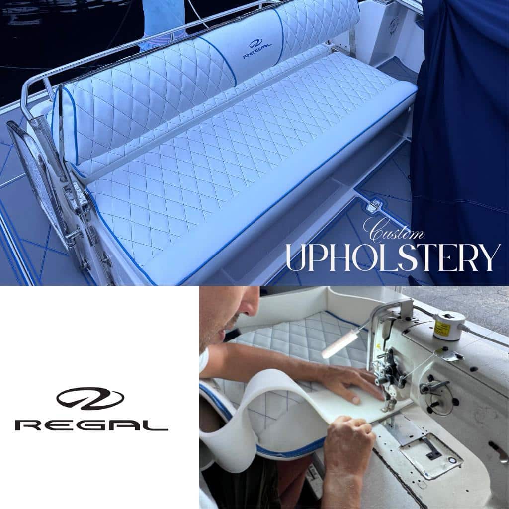 custom boat cushions regal