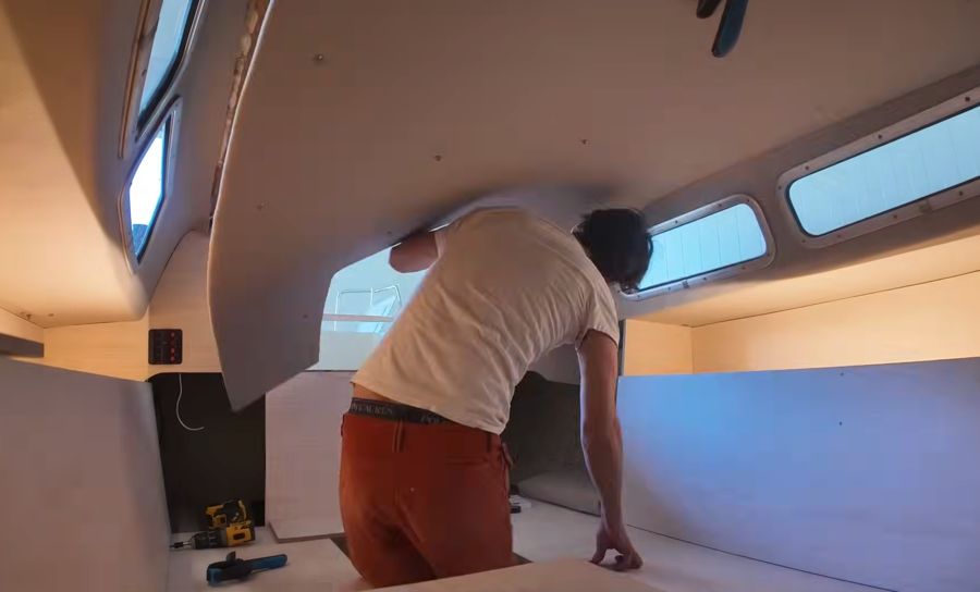 marine ceiling and headliner upholstery