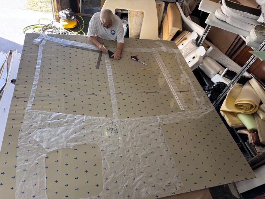 professional workshop where new panels are fabricated