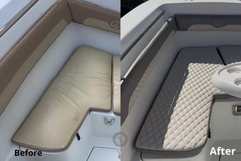 Sailfish Upholstery Hallandale Befor and After 