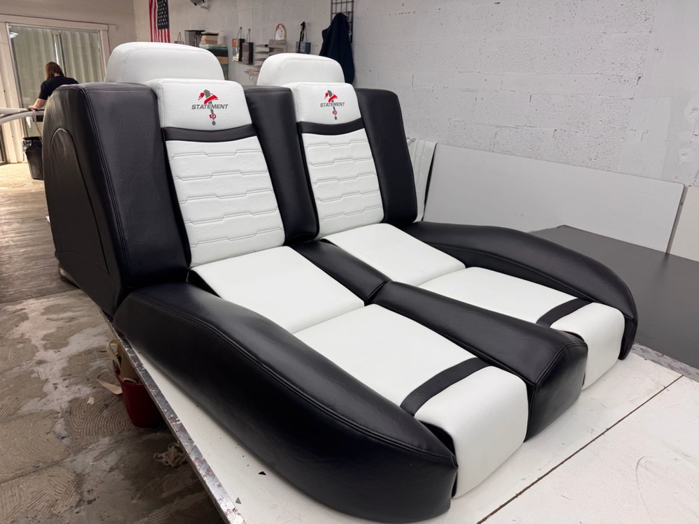 Luxury seat cushion for boat reupholstery — Signature Series