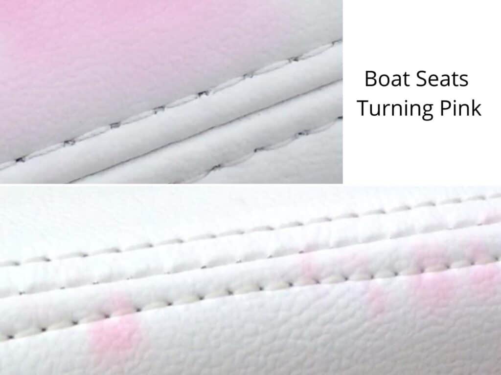 Types of Pink Stains on Boat Seats