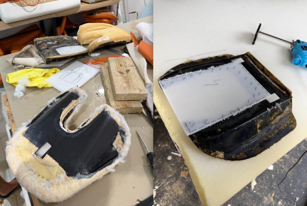 Seat base restoration 