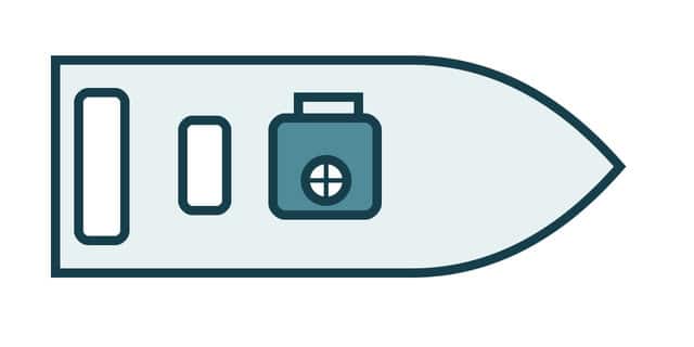Center-console boat schematic